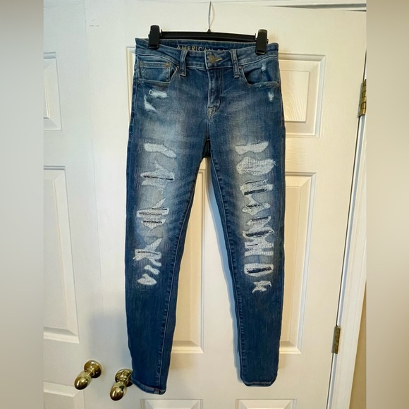 Men’s American Eagle (Next Level Flex) Distressed, Ripped Jeans, Size 29x32 - Picture 1 of 4